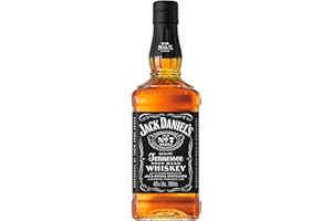 Jack Daniel's Bourbon Old No.7 Tennessee Whisky 40%, Vol 70 cl- Whisky Américain - Filtré sur charbon de bois d'érable -Notes de Vanille, Caramel & Chêne - Idéal Pur, sur Glace ou En Cocktail.