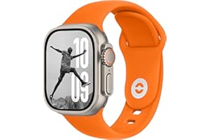 DONEGANI SB para Correa Apple Watch Se Ultra 2 40mm 44mm 46mm 42mm 45mm 41mm 38mm 49mm Series 10 9 8 7 6 5 4 3 Mujer Hombre Original Pulsera Strap Naranja