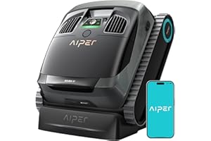 AIPER Scuba X1 Poolroboter, WavePath 3.0 Navigation, mit verbesserter Akkuleistung und bis zu 25.200 L/h Saugkraft, horizontale Wasserlinienreinigung, poolsauger akku Ideal für Pools bis zu 200㎡