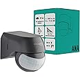 Oktaplex Ana Bewegungsmelder Aussen schwenkbar 230V IP44 180° Bewegungssensor 12m Reichweite anthrazit Aufputz Infrarot-Senso