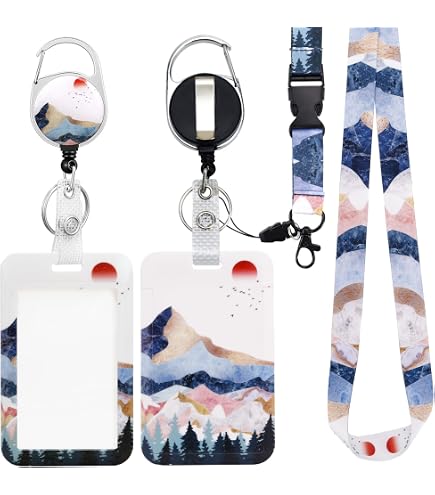 2 Porte-Badges Personnalisables Lettre D - Lanière Détachable Et Clip Rétractable - Pour Bureau École