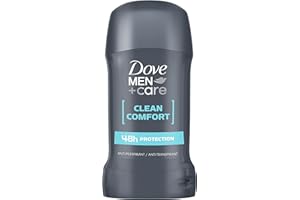 DOVE MEN + CARE Dove Men+Care Clean Comfort deodorant with ¼ moisturiser technology Anti-perspirant Stick for 48-hour sweat and odour protection 50 ml