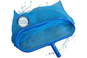 Duraol Bodenkescher aus Kunststoff I Poolkescher in 35 x 18cm I Bodenkescher Pool für Teleskopstange I Kescher für Pool/Planschbecken & Whirlpool I Schwimmbad Zubehör feinmaschig & stabil