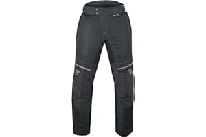 RAXUS Pantalones de Moto para Verano - Perforados, Transpirables para Hombre Track coolpro, Homologada CE