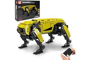 Mould King Technik Mechanischer Hund Bausteine Modell, 936 Teile Ferngesteuerte Roboter Hundespielzeug Bausatz, Klemmbausteine Bauset als Spielzeug/Geschenk