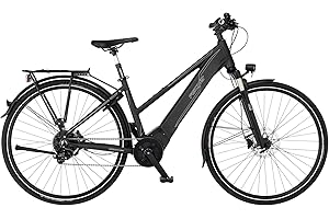FISCHER E-Bike Trekking VIATOR 6.0i, Elektrofahrrad für Herren, Mittelmotor 90 Nm, 36 V Akku im Rahmen, Graphit metallic Matt, 28 Zoll