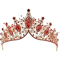 Zyiphor Prinsessenkroon voor kinderen, diadeem voor dames, tiara, kristalkroon, tiara, barok, diadeem, prinses, bruid, hoofdband voor bruiloft, verjaardag Zyiphor Prinsessenkroon voor kinderen, diadeem voor dames, tiara, kristalkroon, tiara, barok, diadeem, prinses, bruid, hoofdband voor bruiloft, verjaardag