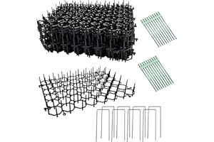 YOUNG WOLF Juego de 24 alfombrillas disuasorias para gatos y perros de 20 x 15,5 cm, para gatos y mascotas con pinchos, muebles de interior, valla de jardín al aire libre, juego de barrera para animales