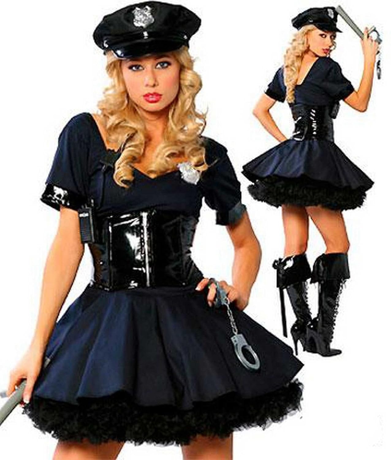 S) Ladies Constable Cutie Costume for Cops Police Robbers Law ...