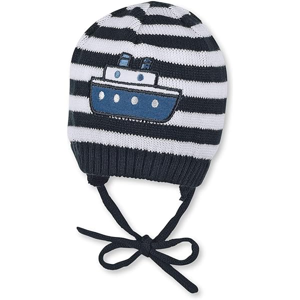 Sterntaler Unisex Kinder Strickmütze Rauten Mütze, Silber Mel, 55