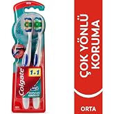 Colgate 360 Complete Oral Cleaning Versatile Protection Medium Toothbrush 1+1