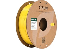eSUN PETG 1,75 mm Filamento per stampante 3D ad alta velocità, precisione dimensionale +/- 0,03 mm, bobina da 1 kg (2,2 libbre) giallo solido