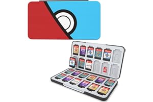 HEIYING Custodia per schede di gioco per Nintendo Switch&Switch Lite,Custodia portatile per schede di gioco Switch OLED con 24 slot per schede di gioco e 24 slot per schede Micro SD.