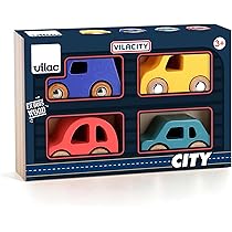 VILAC - Garage Vintage - Voiture Et Garage En Bois - 1 Garage En Bois