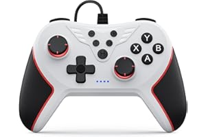 RivalPlay Controller PC con 2 Pulsanti di Mappatura, Cablato Gamepad Joystick Compatibile per Win (7/8/8.1/10/11) con Vibrazione Regolabile, Plug And Play