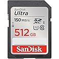 SanDisk 512GB Ultra SDXC Card, SD Card, Memory Card With Up To 150 MB/s Read Speeds, For Entry Level And Mid-range Compact Ca