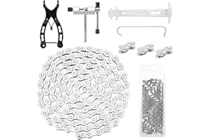 XZMCAT Cadena Bicicleta 6/7/8 Velocidades, Cadena de Bicicleta de Montaña Juego con Alicate de Eslabón de Bicicleta y Cortador, para Mountain Bike, Sportbike, Varios Bike