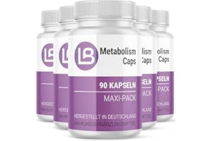 MAYPRODUCTS Liba Metabolism Kapseln - Liba Caps mit 90 Kapseln Inhalt pro Dose - Garcinia Cambogia Extrakt (5x)