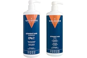 VALQUER LABORATORIOS Valquer Pack Cabello Liso Zero Champú 1 L y Mascarilla Efecto Frío 975 ml. Limpia, Repara y Protege el Pelo Proporcionando Brillo y Suavidad. Con Extracto de Algodón, Arándano y Vitamina E. Vegano.