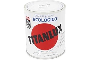 Titanlux - Esmalte agua ecologico santinado, Blanco, 750ML (ref. 01T056634)