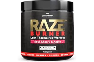 THE PROTEIN WORKS Protein Works - Raze Burner Pre Workout Powder | Thermogenic | Caffeine, Carnitine & Tyrosine | Sour Cherry & Apple | 30 Servings