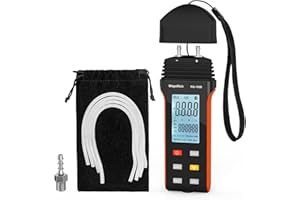 WapoRich Digitales Manometer ±30,00Psi Professionelles Barometer Differenzdruckmessgerät 11 wählbaren Einheiten Lüftungs-und Brenneranlagen HVAC-Manometer RQ-189B