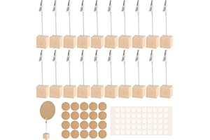XIEJ 20 Stück Fotohalter mit Klammern, Haltbarkeit Fotohalter, Postkartenhalter, Fotoständer, Zettelhalter, Notizzettel Halter, Kartenhalter Tisch für Klemmen und Sichern Von Gegenständen