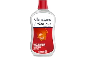 ‎CHLORHEXAMED Chlorhexamed Tägliche Mundspülung, 500 ml für die tägliche Pflege und Reinigung mit Mundspülung antibakteriell