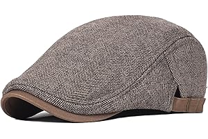 JAOAJ Boinas Hombre Gorras Plana Moda Gorra Irlandesa Beret Cap Gorra de Vendedor de Periódicos Ajustable Cabbie Sombrero de conducción Newsboy Flat Cap