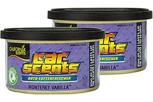 2 x California Scents Car Scents Monterey Vanilla Air Freshener Car Fragrance 7026