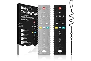 Yoolane Mordedor Bebe [Original] - Juguete de Dentición en Silicona, Mando a Distancia Mordedores Bebes Refrigerante sin BPA | Juguetes & Accesorios & Regalos para Niños Pequeños 3+ Meses | 2 Piezas