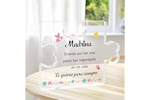 KARYLLENA Regalo Madrina Navidad Regalos para Madrinas Placa Acrílica Madrina Regalos Madrina Navidad Quieres Ser Mi Madrina Deas Regalo Madrina Bautizo Regalos para Una Madrina Regalo Cumpleaños para Madrina