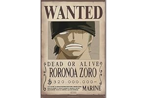 ABYstyle One Piece Poster « Wanted Zoro » (91,5 x 61) pour Salle de séjour