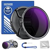 NEEWER 58mm Variable ND Filter ND2-400 (1-9 Stops) with Lens Cap, Cord, Cleaning Cloth, Precise Neutral Density Adjustment, F