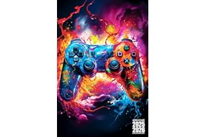 Agenda Scolaire 2025-2026 Gamer: Fun Jeux Vidéo Foot Gamer Pratique avec Beaucoup d'espace pour noter pour Garcon Fille de Septembre à Juillet Etudiant Primaire, Collège, Lycé, CP, CE1, CM1 et CM2