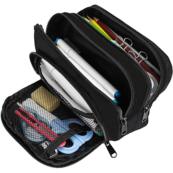 MLPKOI Federmäppchen Groß - Schlamperrolle Mit Mehreren Fächern Pink