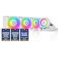 ARCTIC Liquid Freezer III 360 A-RGB - Water Cooling PC, All-in-One CPU AIO Water Cooler, Intel & AMD compatible, efficient PWM-controlled pump, fan: 200-1800 rpm, LGA1851/1700 Contact Frame - White