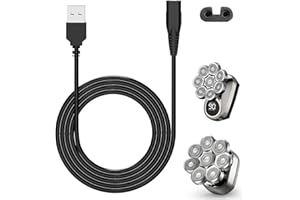 Lovcoyo Head Shaver Charger Cord 5V USB Replacement Power Cord, Trimmer Charger Cable for Many Brands Electric Hair Clippers, Beard Trimmers, Shavers, Beauty Instruments, Desk Lamps, 3.3ft Power Cord