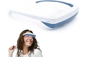 luminette Gafas de Terapia de Luz 3 - Lampara Luminoterapia Portátil para Usar - Luz Blanca Azulada - Alivio Natural para el Sueño, Estado de Ánimo Estacional y Jet Lag - Lámpara Solar (azul)