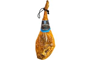 LA FINOJOSA "MANJARES DE PURA RAZA" La Finojosa - Prosciutto Spagnolo Intero Serrano Gran Riserva - Peso da 7 a 7,5 kg - Stagionatura Minima 24 Mesi - Aroma Piacevole e Intenso - Jamón Serrano + Coltello e Tagliere - Dolce e Poco Salato