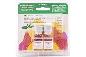 LORANN OILS Candy & Baking Flavoring .125oz 2/Pkg-Peppermint Oil
