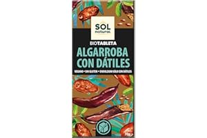 SOLNATURAL Tableta de algarroba con datiles bio 70g Sol Natural