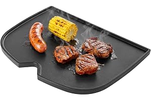 Denmay Gjutjärn grillplatta för Weber Q1100N gasgrill, gjutjärnsgrillpanna, reservdelar, Griddle Plancha tillbehör