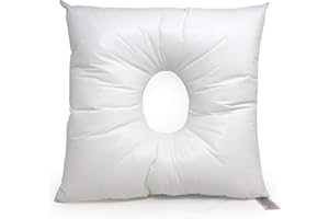 Original Sleep Company Spa Facial Pillow with Hole - Cushion for Salon Massage Bed - Made in the UK - COTTON BLEND