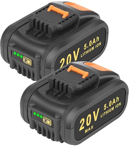 Aokicase Lot de 2 batteries de rechange 20 V pour Worx, outils d'alimentation sans fil Worx, WA3551, WA3553, 35514, WA3551.1 Lithium-ion (6000 mAh Aokicase Lot de 2 batteries de rechange 20 V pour Worx, outils d'alimentation sans fil Worx, WA3551, WA3553, 35514, WA3551.1 Lithium-ion (6000 mAh