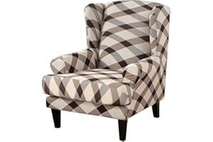 Meigeh Funda para sillón orejero Fundas para sillas de ala elásticas Funda para sillón de alas Impresas