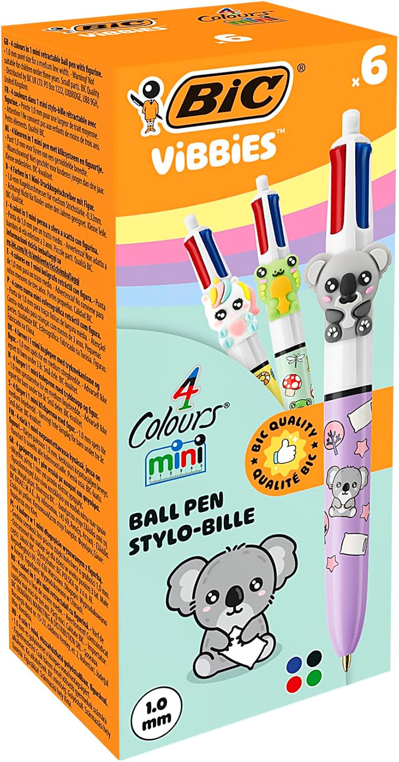 Avantages, Atouts et Limites du BIC Vibbies 4 Couleurs Mini Stylo-bille point
