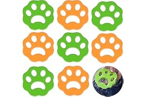 XERING Cattura peli Lavatrice,8 PCS Riutilizzabile Raccogli Pelucchi, Floating Pet Fur Catcher Riutilizzabili per la Rimozione dei Peli per Lavatrice, Pelliccia di Gatto