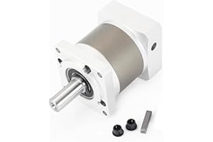 CNCTOPBAOS Nema23 Stepper Motor Planetary Gearbox Speed Reducer 7 arc-min Gear Reducer Ratio 10:1 for 8mm Shaft 57mm Motor 3000rpm IP65 for CNC Router Benchtop Lathe Machine/3D Printer (10:1)