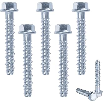 50 Viti E Tasselli Keple 10x80 Mm - Testa Torx, Per Calcestruzzo E Mattoni, Acciaio Zincato